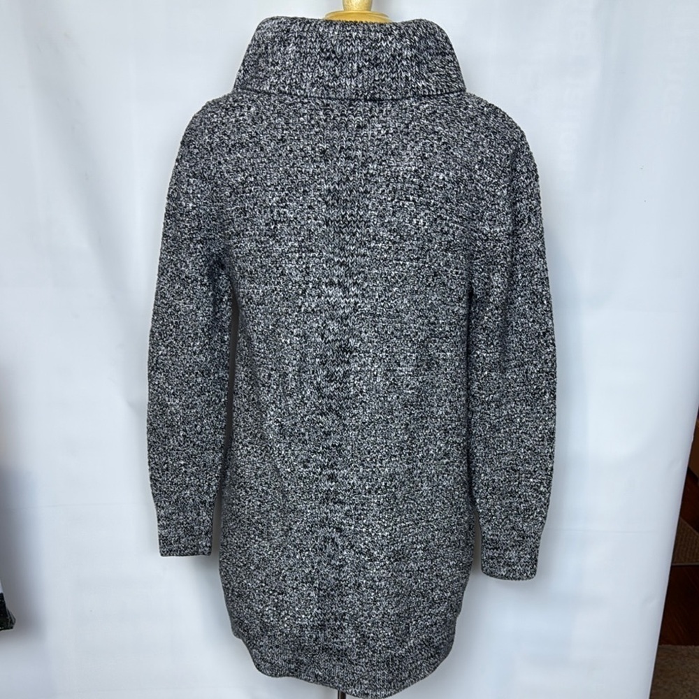 Duluth Trading Company navy and white thick tunic sweater, Large - Picture 2 of 6